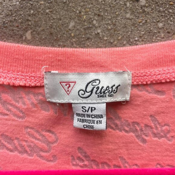 Pink Y2K Guess Los Angeles Bling Tee - Picture 7 of 8